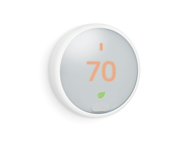 Nest Thermostat E. Disponible en un color. Cumples con los requisitos. Obtén más información.